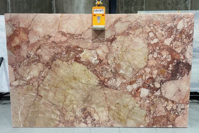 Jen experiences the emotions of picking a natural stone slab